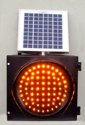 solar LED traffic lights